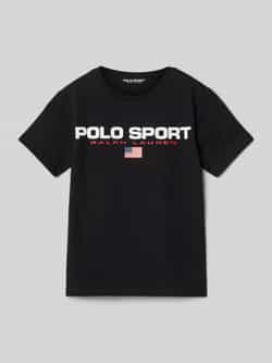 Polo Sport Large Logo T-Shirt Junior Black