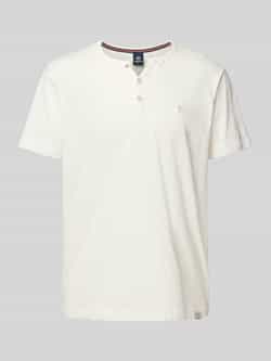 Lerros T-shirt met serafinohals