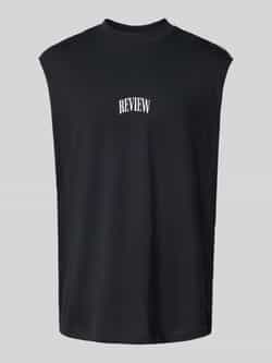 REVIEW Tanktop met labelprint