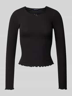 Tommy Jeans Shirt met lange mouwen en strikdetail