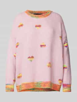 Miss goodlife Oversized gebreide pullover van een mix van wol en alpaca