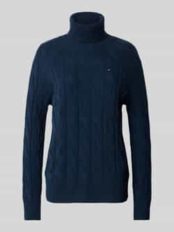 Tommy Hilfiger Relaxed fit coltrui van zuivere wol