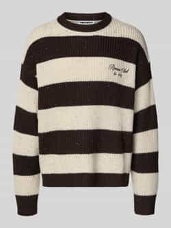 REVIEW Gebreide pullover met labelstitching