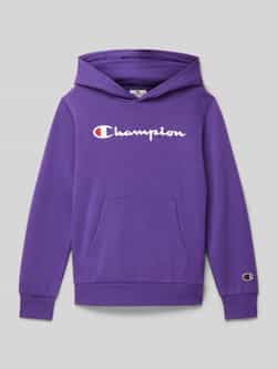 Champion Hoodie met labelstitching