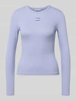 Tommy Jeans Slim fit shirt met lange mouwen van katoenmix