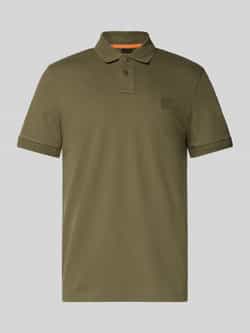 Boss Orange Slim fit poloshirt van katoenmix