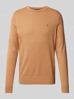 Tommy Hilfiger Gebreide pullover met logostitching model 'PIMA'