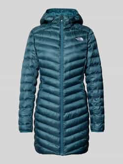 The North Face Gewatteerde lange jas met logostitching model 'Huila'