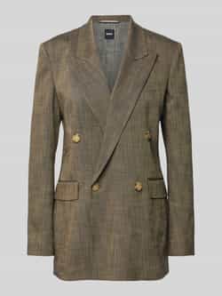 Boss Blazer van viscosemix met structuurmotief model 'Jaleto'