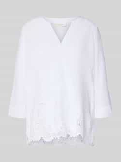 Eterna Regular fit blouse met motiefstitching