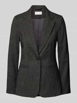 Tom Tailor Shaped fit blazer in gemêleerde look met 1-knoopssluiting