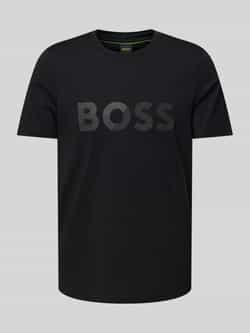 BOSS Green T-shirt met labelprint