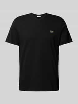 Lacoste T-shirt met labelstitching model 'Basic'