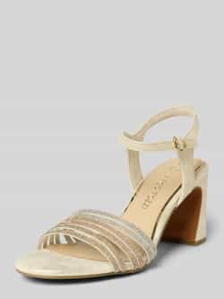 Marco tozzi Sandalen met siersteentjes en blokhak