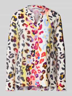 Herzensangelegenheit Regular fit zijden blouse met tuniekkraag