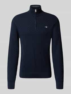 Gant Gebreide pullover met labelstitching