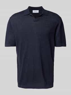 Les Deux Relaxed fit poloshirt met V-hals model 'Emmanuel'