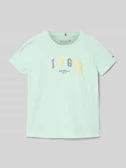 Tommy Hilfiger Teens T-shirt met labelstitching model 'VARSITY'