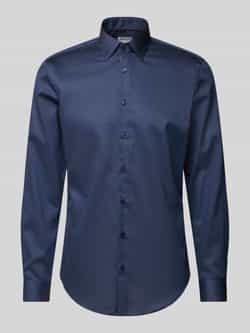 Jake*s Slim fit zakelijk overhemd met kentkraag