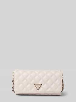Guess Clutch met doorgestikte naden en labelapplicatie model 'GIULLY II'