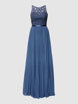 luxuar Avondjurk in maxilengte met gebloemd kant