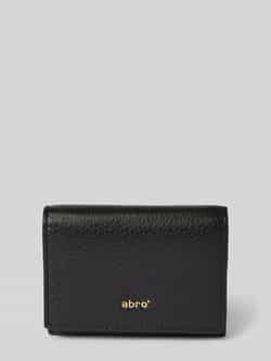 Abro Portemonnee van leer met labelapplicatie