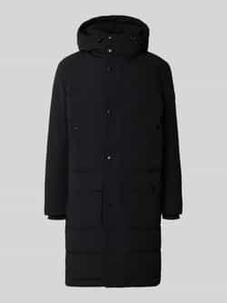 Strellson Regular fit gewatteerde lange jas met logopatch model 'CRASHER'