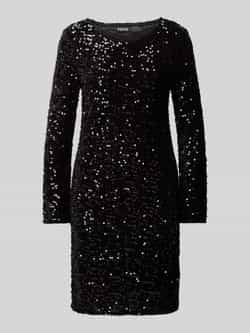 Pieces Regular fit jurk met pailletten en ronde hals model 'KAM'