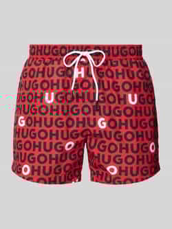 HUGO Relaxed fit zwembroek met labelprint model 'TORTUGA'