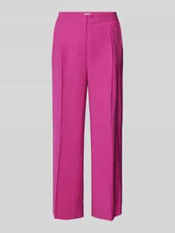 Jake*s Collection Regular fit stoffen broek met persplooien