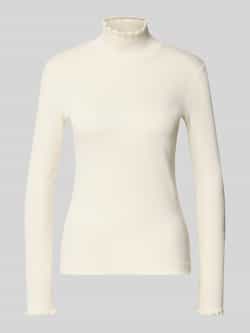 Marc Cain Shirt met lange mouwen en opstaande kraag