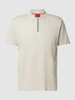 HUGO Regular fit poloshirt met labelpatch model 'Deresom'