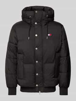 Tommy Jeans Gewatteerd jack met labeltitching en capuchon