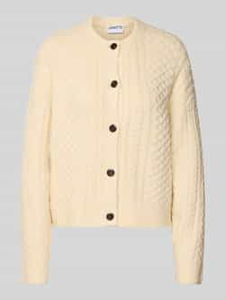 Jake*s Casual Regular fit jack in gebreide look met wol
