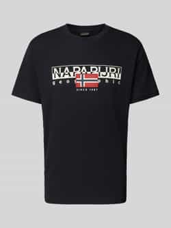 Napapijri T-shirt met labelprint model 'AYLMER'