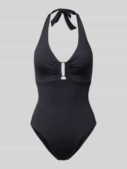 badpak met halter model ‘MONOCHROME BEACH’