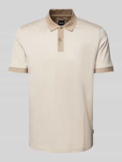 Boss Regular fit poloshirt met labeldetail model 'Parlay'