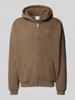 Karl Kani Small Signature Essential OS Ziphoodie men Hoodies & Sweaters bruin Maat S Kleding