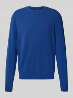 Replay Gebreide pullover van lanawolmix met ronde hals