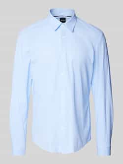 Boss Slim fit vrijetijdsoverhemd met kentkraag model 'Roan'