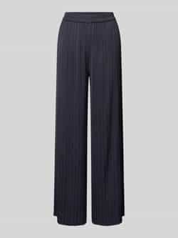 Comma Straight leg stoffen broek met plisséplooien
