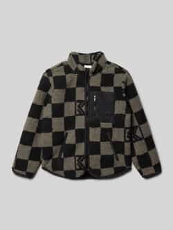 Karl Kani Og Teddy Zip Jacket Junior Unisex Bomberjacks zwart Kleding