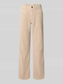 OPUS PANTS Flared fit corduroy broek met klepzakken model 'Melly'