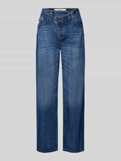 Goldgarn Cross fit jeans met asymmetrische sluiting model 'C7'