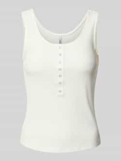 Only Slim fit tanktop van katoenmix model 'SIMPLE'