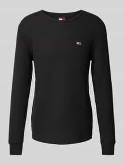 Tommy Jeans Slim fit shirt met lange mouwen en labelstitching