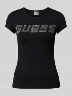 Guess Activewear T-shirt met strass-steentjes model 'KIARA'