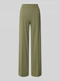 RAFFAELLO ROSSI Straight leg stoffen broek met vaste persplooien model 'COSMEA'