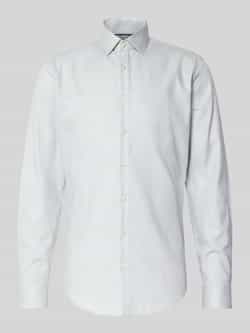 Jake*s Slim fit zakelijk overhemd met kentkraag