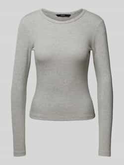 Vero Moda Regular fit shirt met lange mouwen van katoenmix met effectgaren model 'CHLOE'